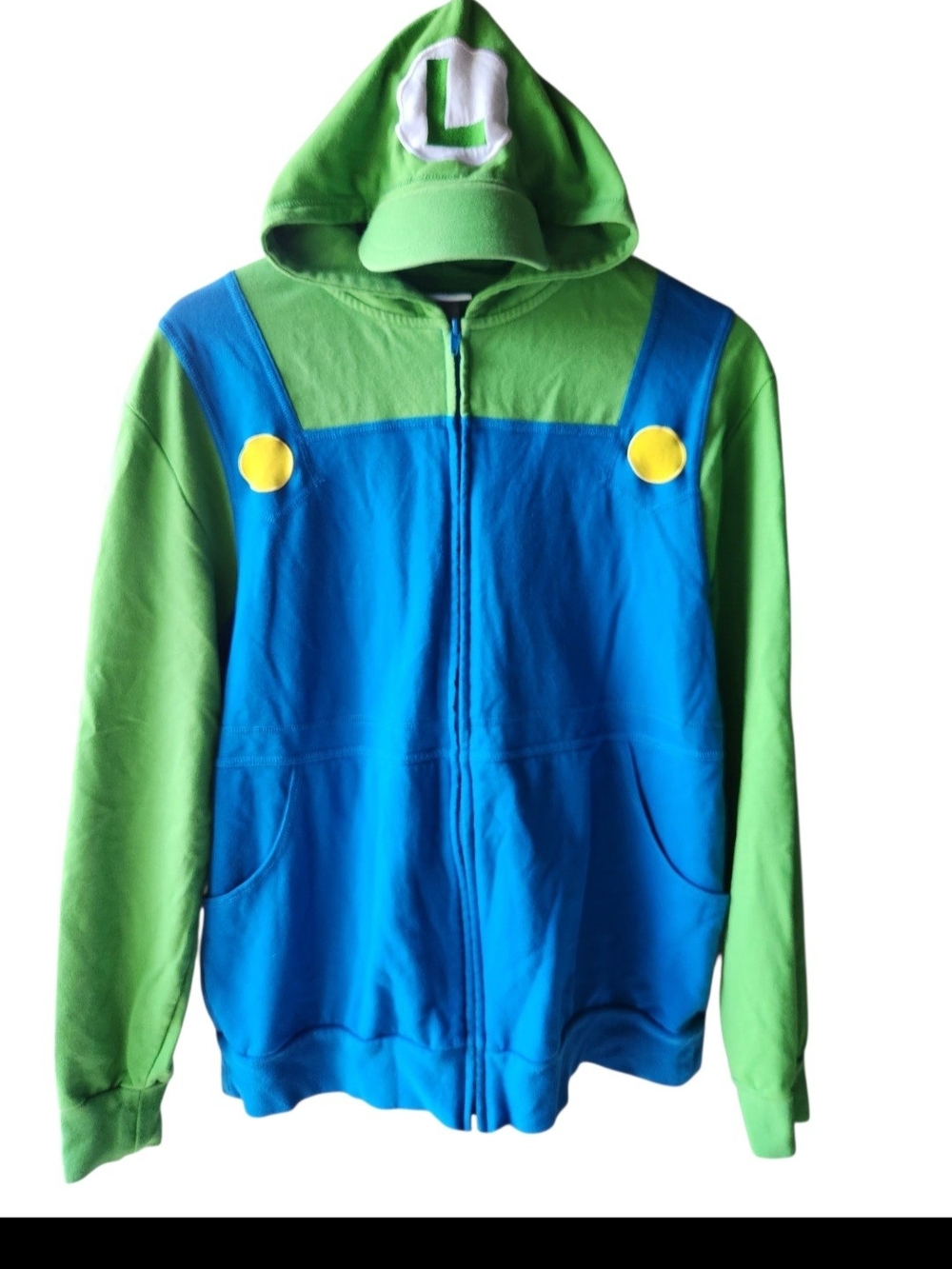 Super Nintendo World Luigi Zip Hoodie‎ Universal Studios Park Exclusive Size M